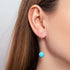 Turquoise | .925 Sterling Silver | Chain Drop Threader Gemstone Earrings